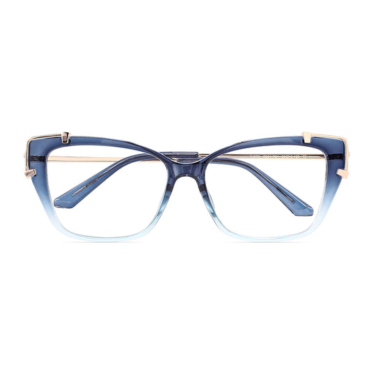 Loup Eyeglasses in Blue & Clear Blue