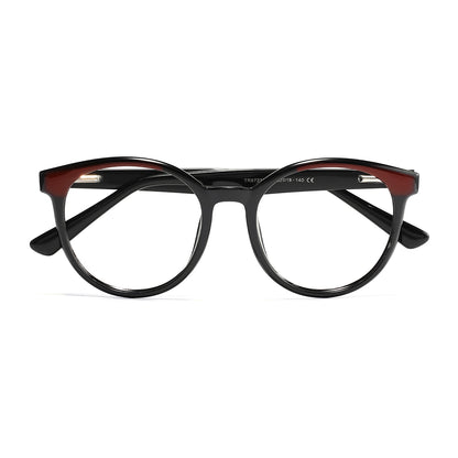 Aria Eyeglasses in Red & Black