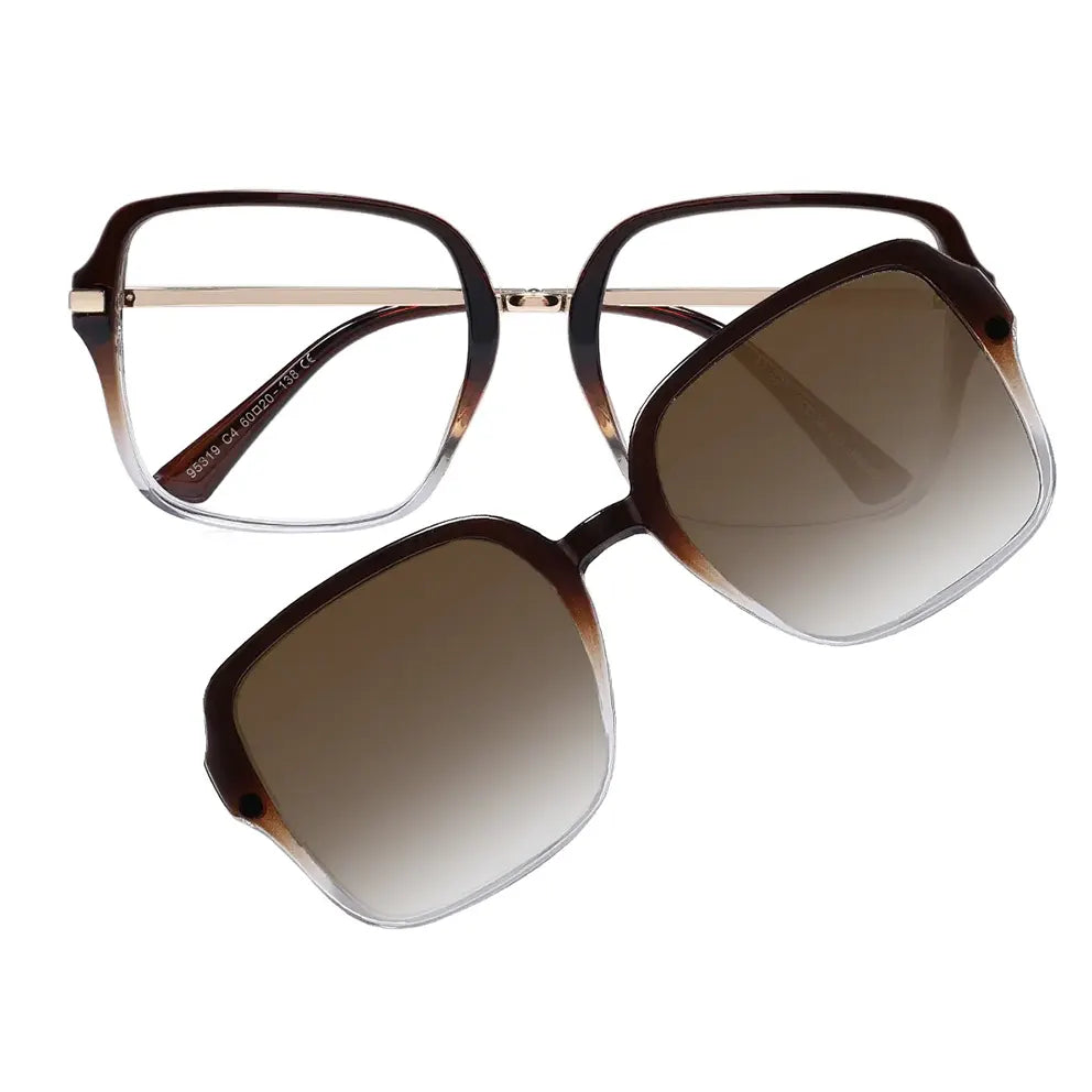 Miku Eyeglasses in Dark Brown & Clear