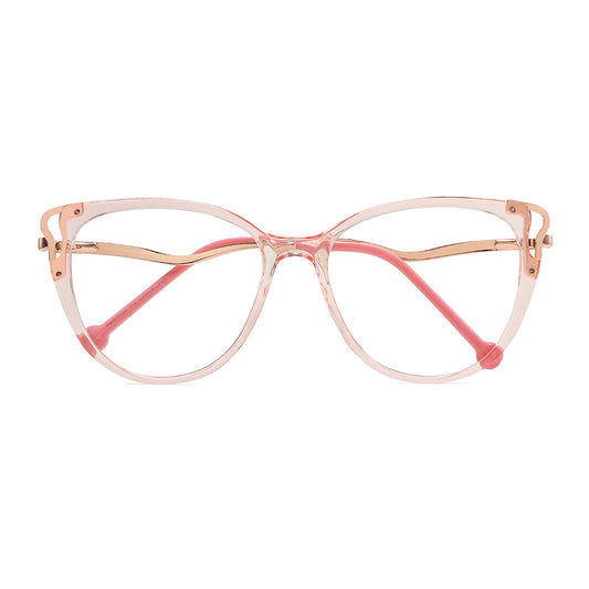 Trista Eyeglasses in Clear Pink