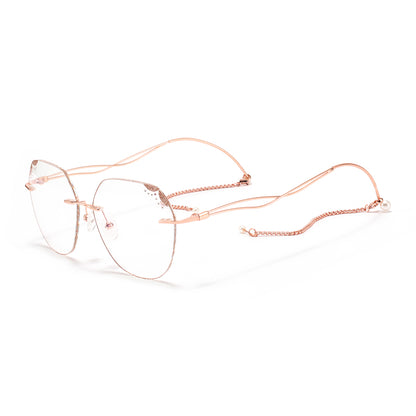 Pearl Eyeglasses in Rose Gold