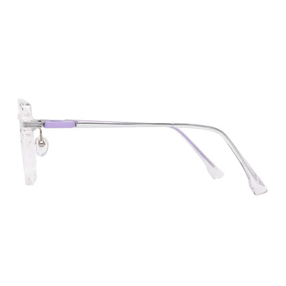 Sandy Eyeglasses in Purple & Clear