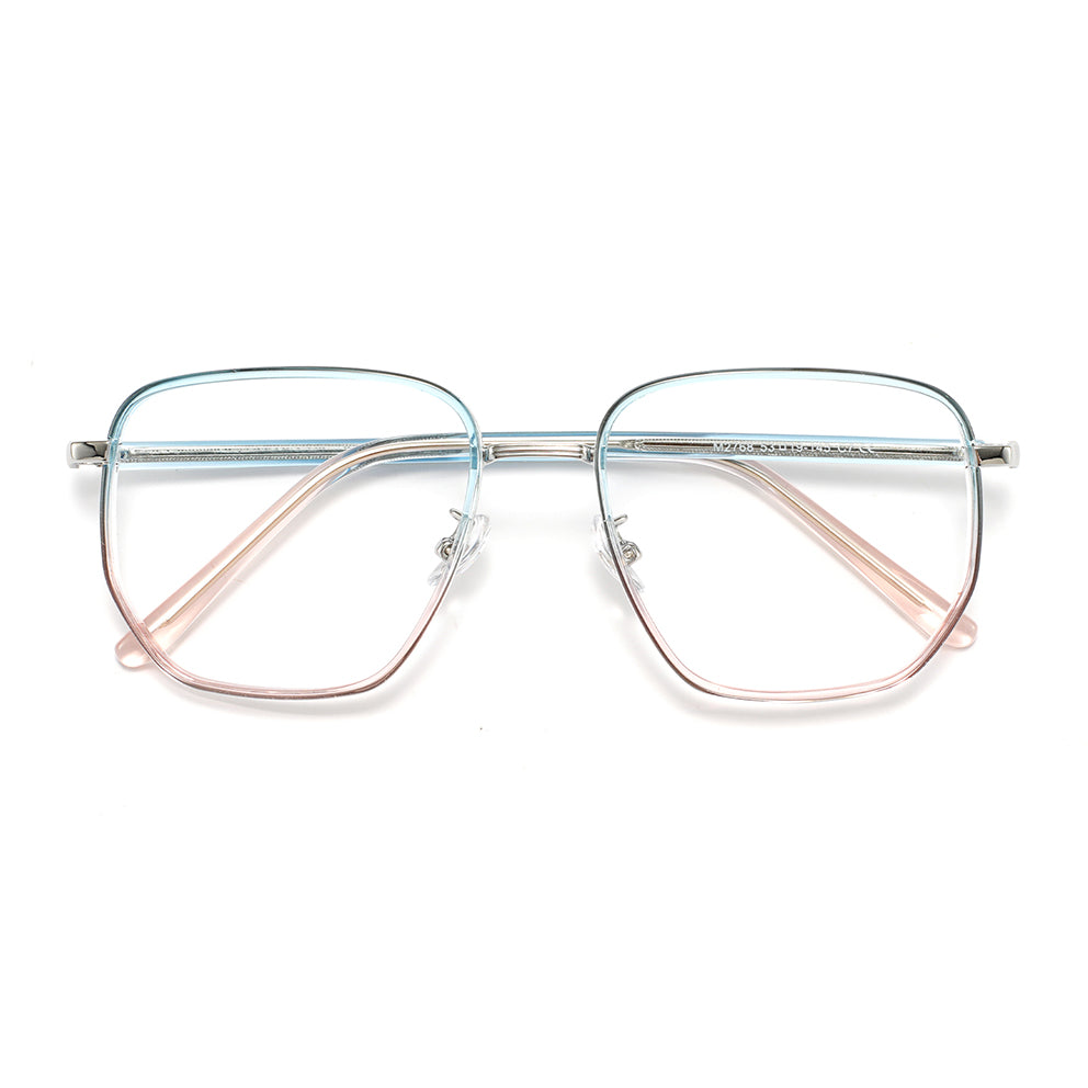 Jolin Eyeglasses in Clear Blue & Champagne