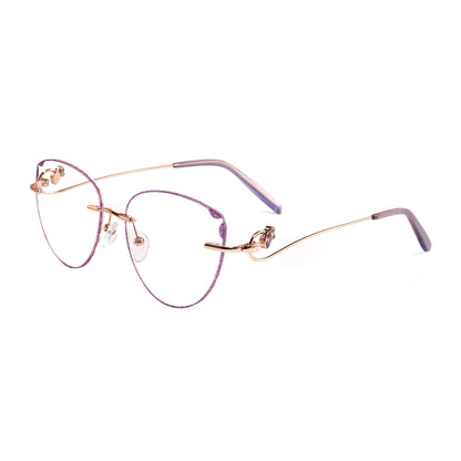 Maeve Eyeglasses in Rose Gold & Purple