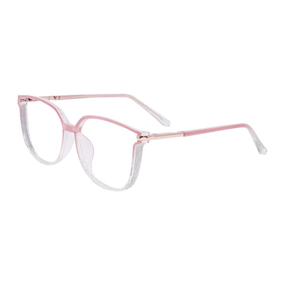 Aysun Eyeglasses in Coral & Clear