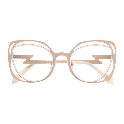 Shayla Eyeglasses in Champagne & White