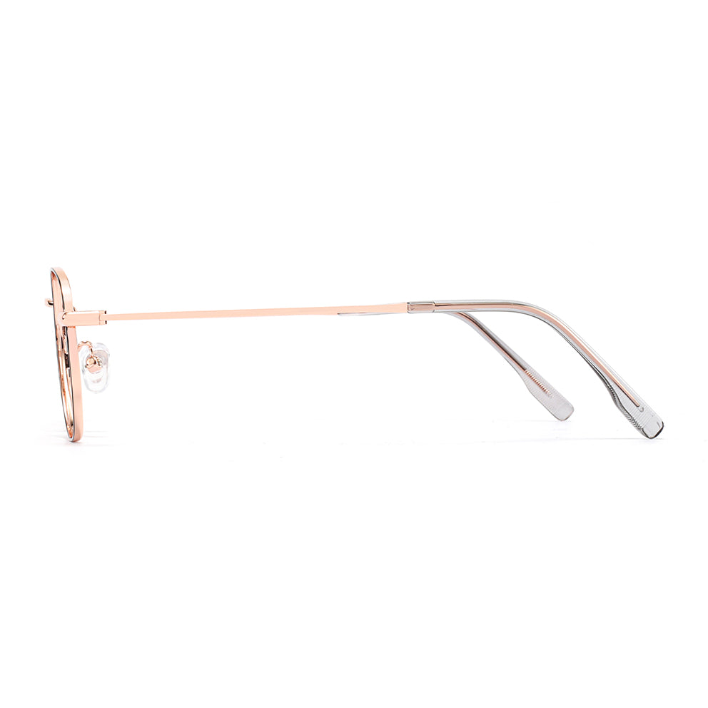 Hajna Eyeglasses in Black & Rose Gold