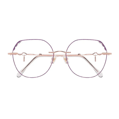 Anneli Eyeglasses in Rose Gold & Purple