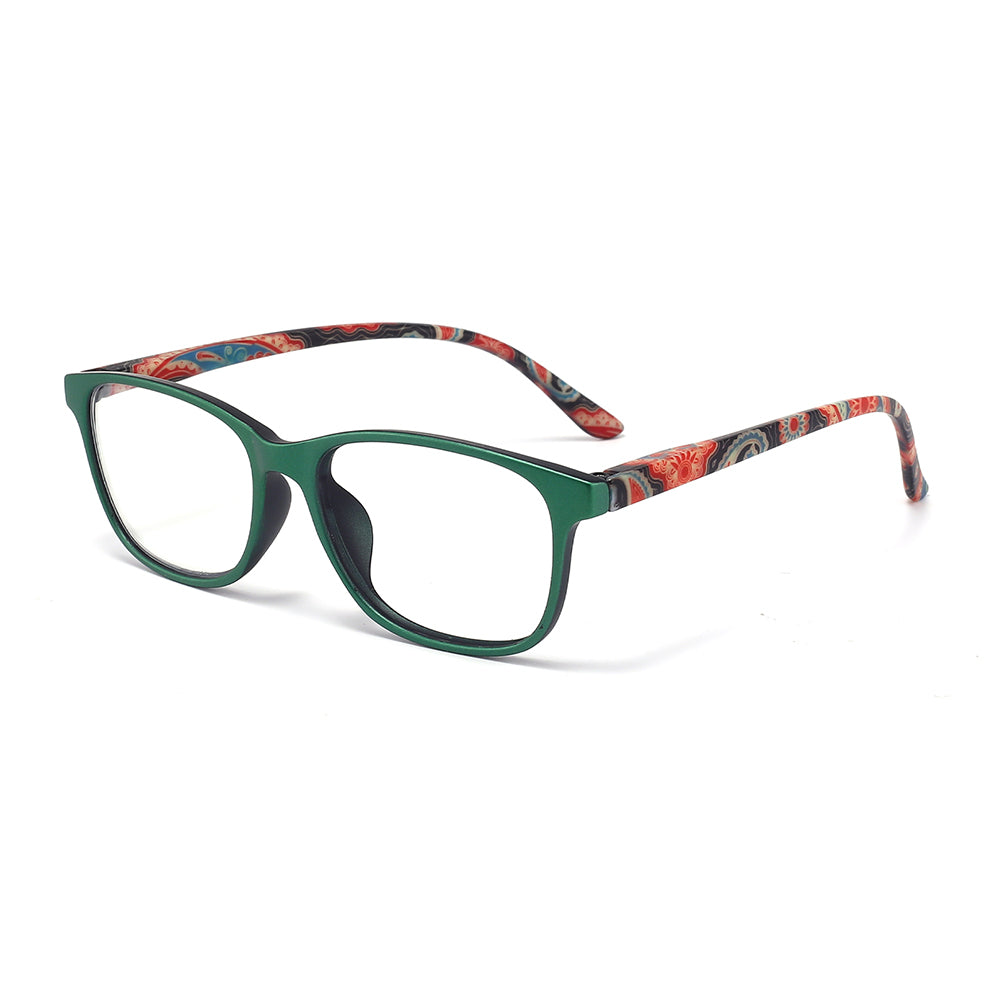 Sicily Eyeglasses in Green & Floral