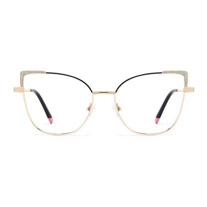 Aspen Eyeglasses in Gold & Black