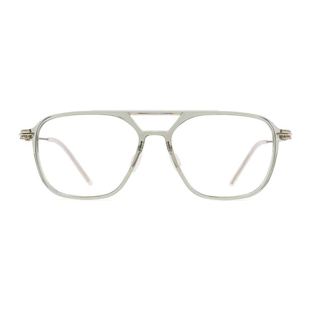 Heimann Eyeglasses in Clear Green