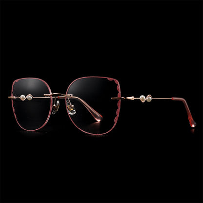 Elvira Eyeglasses in Rose Gold & Pink