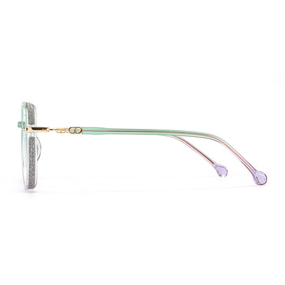 Gerda Eyeglasses in Green & Purple