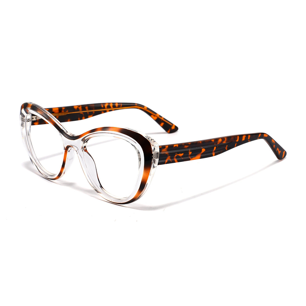 Josi Eyeglasses in Warm Tortoise & Clear