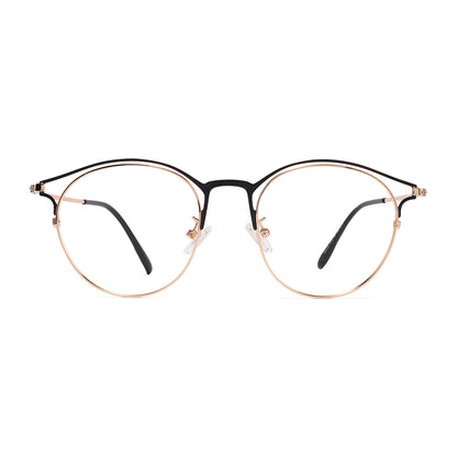 Lyerly Eyeglasses in Black & Gold