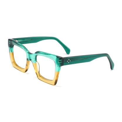 Landrey Eyeglasses in Green & Yellow