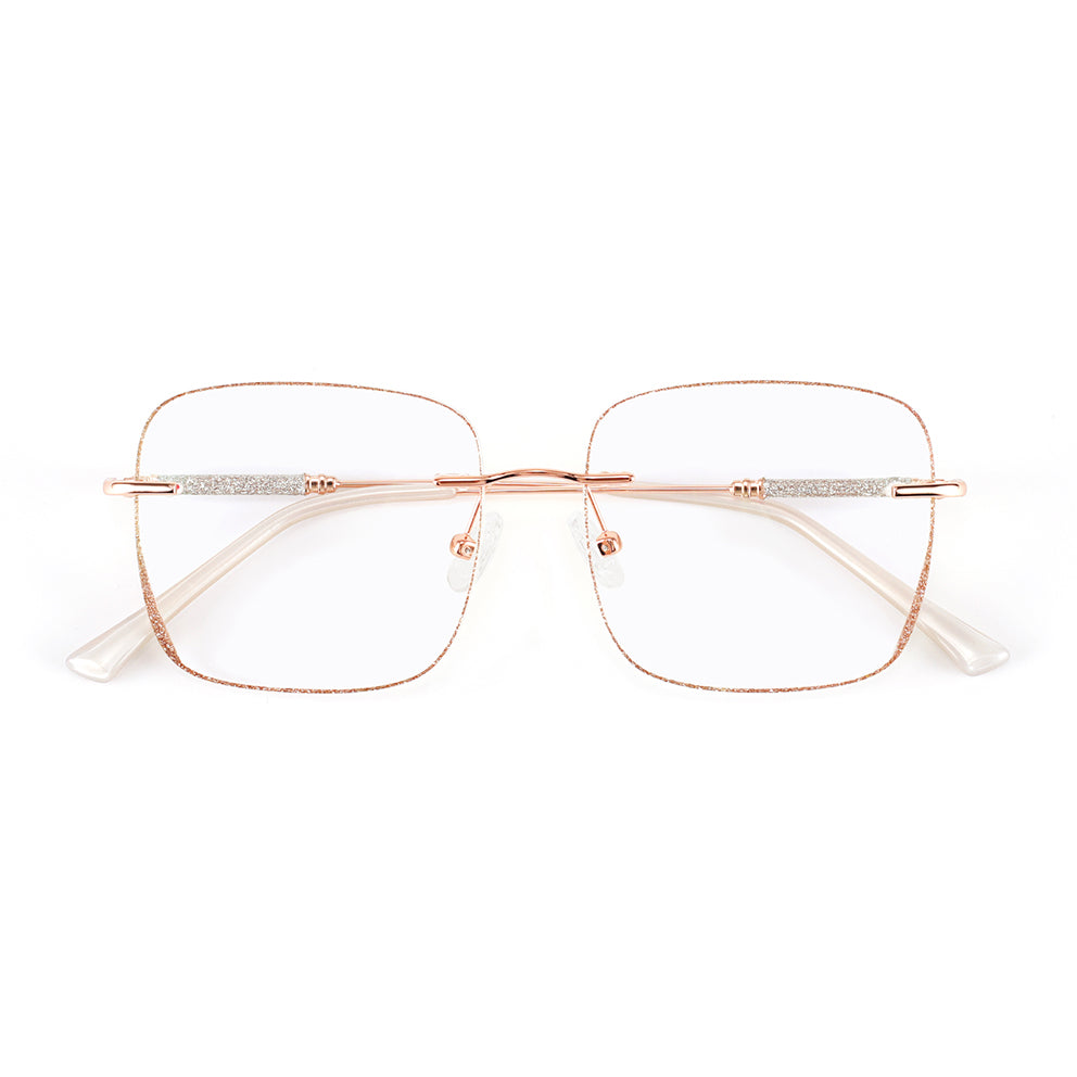 Sparkle Eyeglasses in Rose Gold