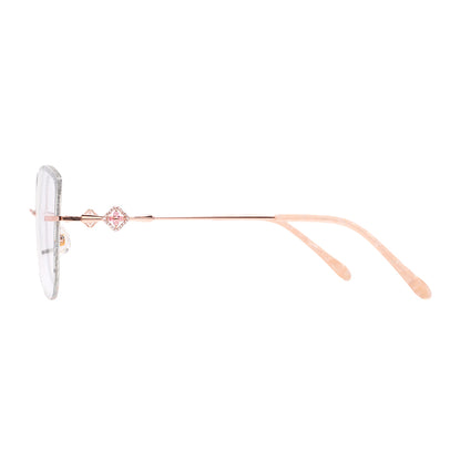 Shahlaa Eyeglasses in Rose Gold & Silver