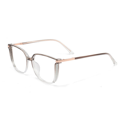 Aysun Eyeglasses in Clear Grey & Clear