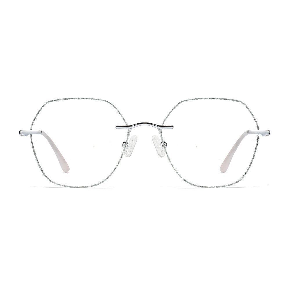 Gem Eyeglasses in Silver