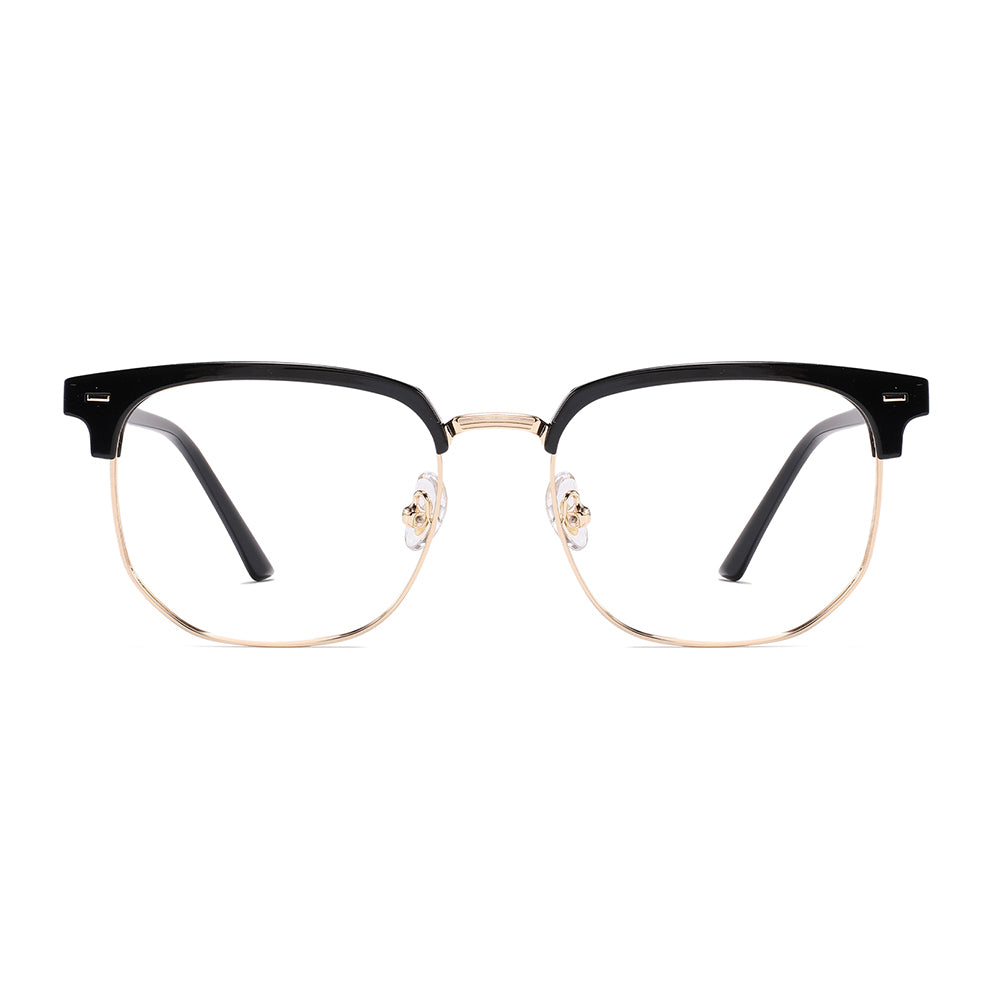 Aviva Eyeglasses in Black & Gold