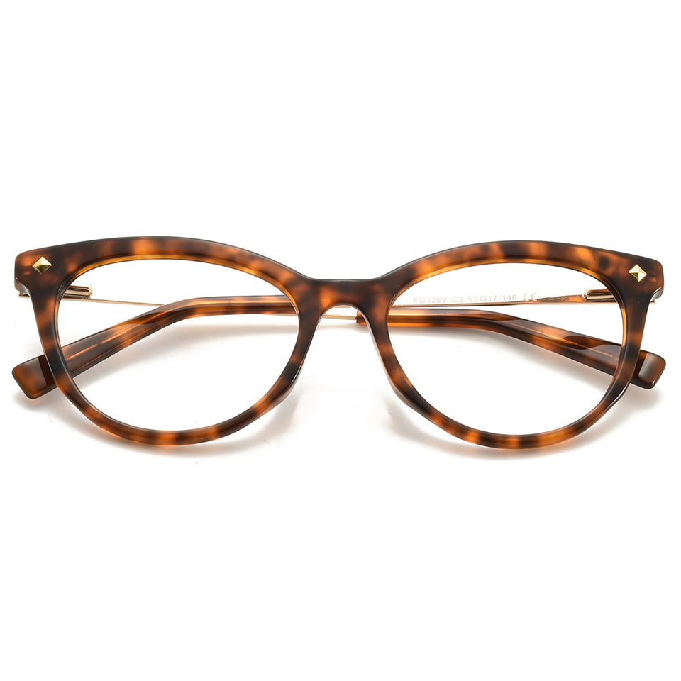 Liz Eyeglasses in Warm Tortoise