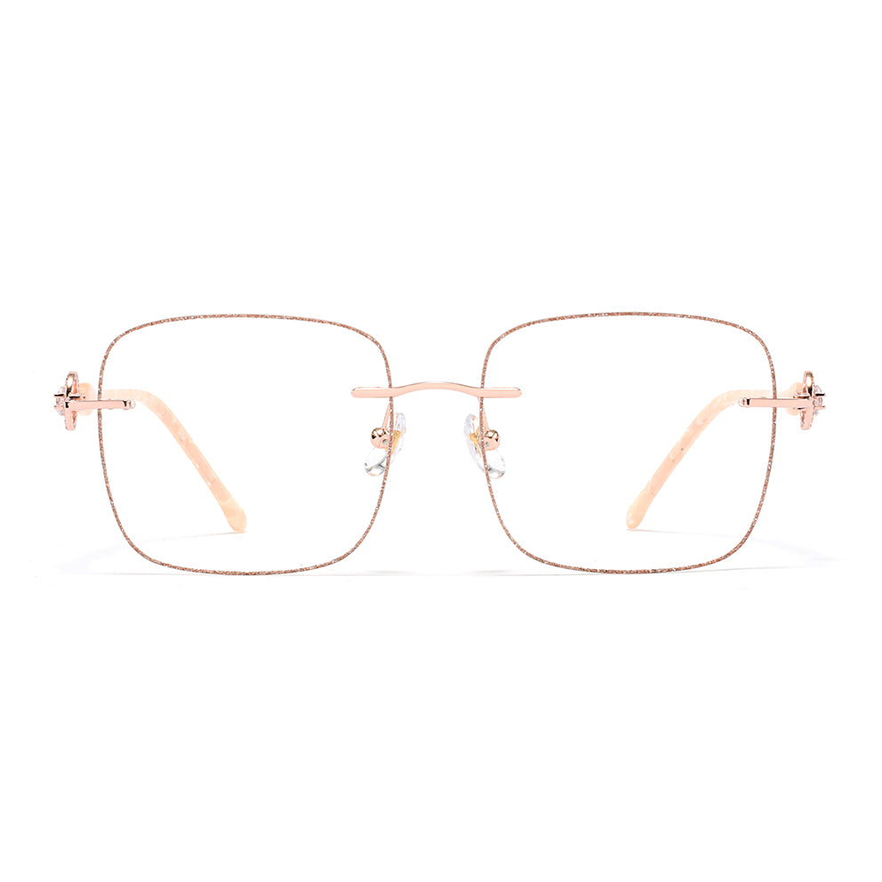 Fania Eyeglasses in Rose Gold