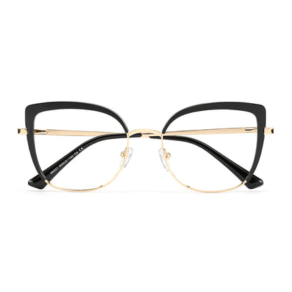 Falisha Eyeglasses in Black & Gold