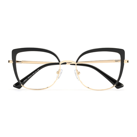 Falisha Eyeglasses in Black & Gold