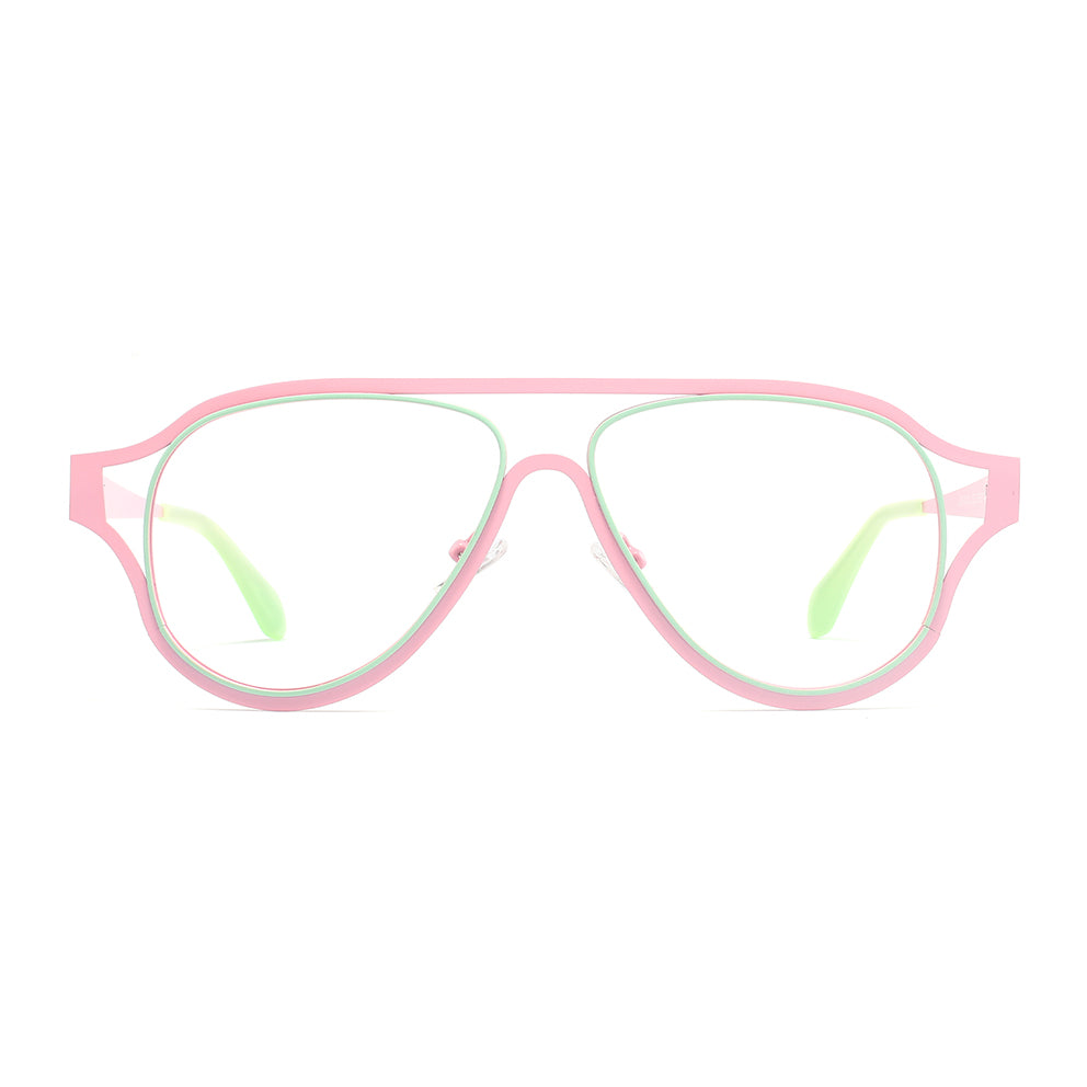 Karlie Eyeglasses in Pink & Green