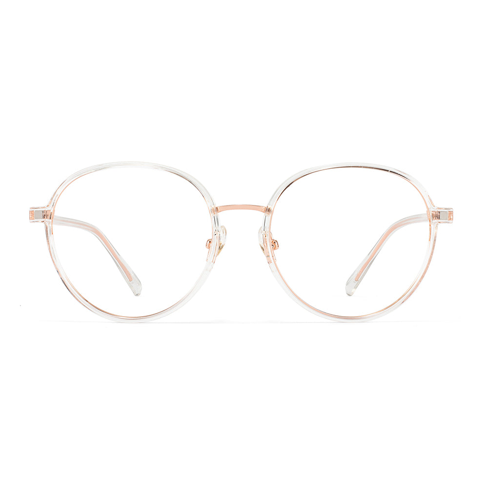 Kyra Eyeglasses in Clear & Rose Gold