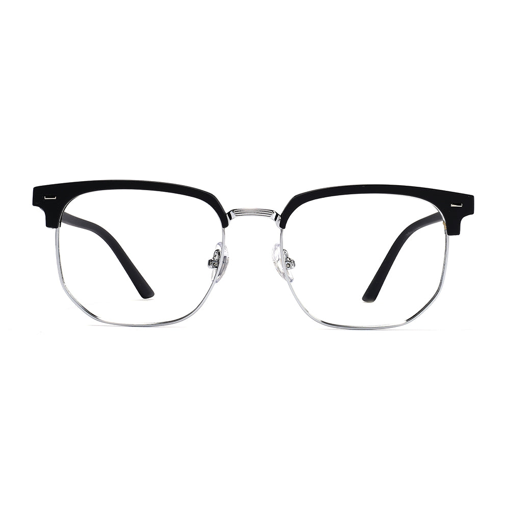 Aviva Eyeglasses in Black & Silver