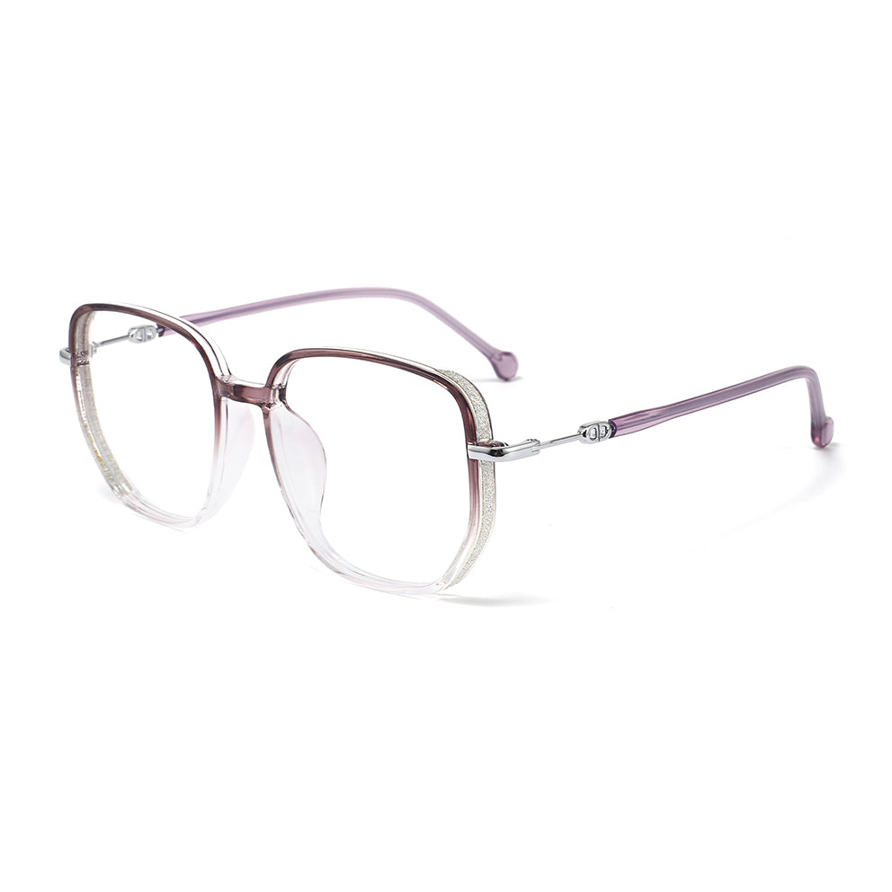 Gerda Eyeglasses in Purple & Clear