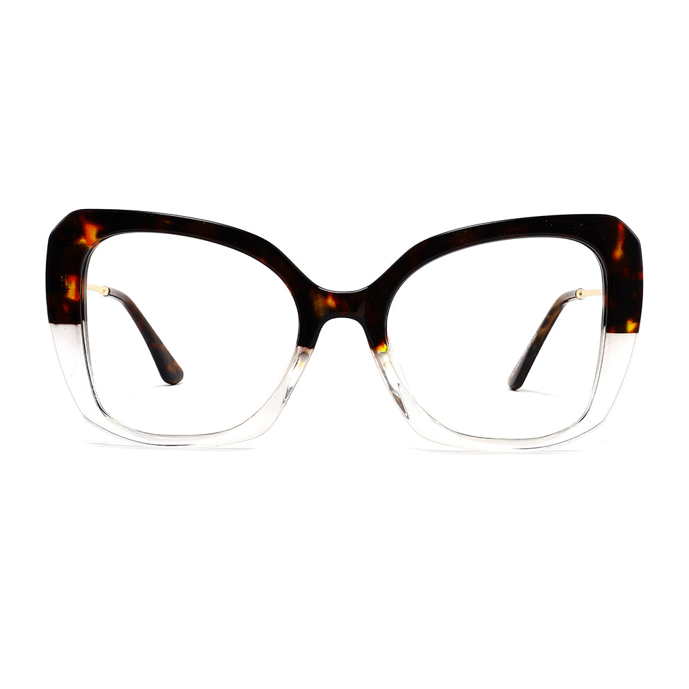 Cryder Eyeglasses in Warm Tortoise & Clear