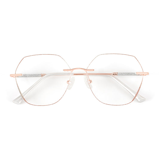 Gem Eyeglasses in Rose Gold