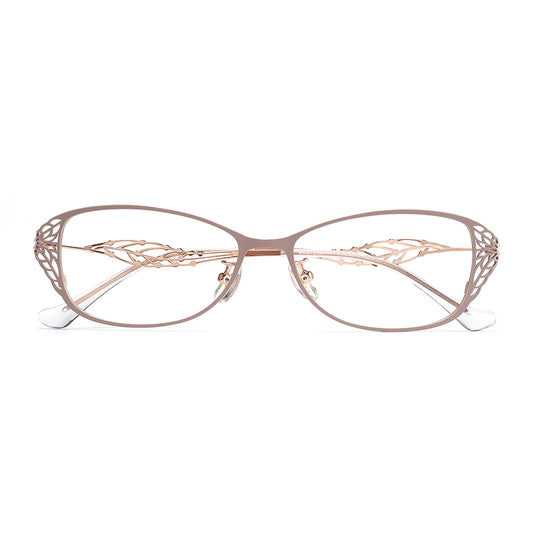 Leaf Eyeglasses in Pink