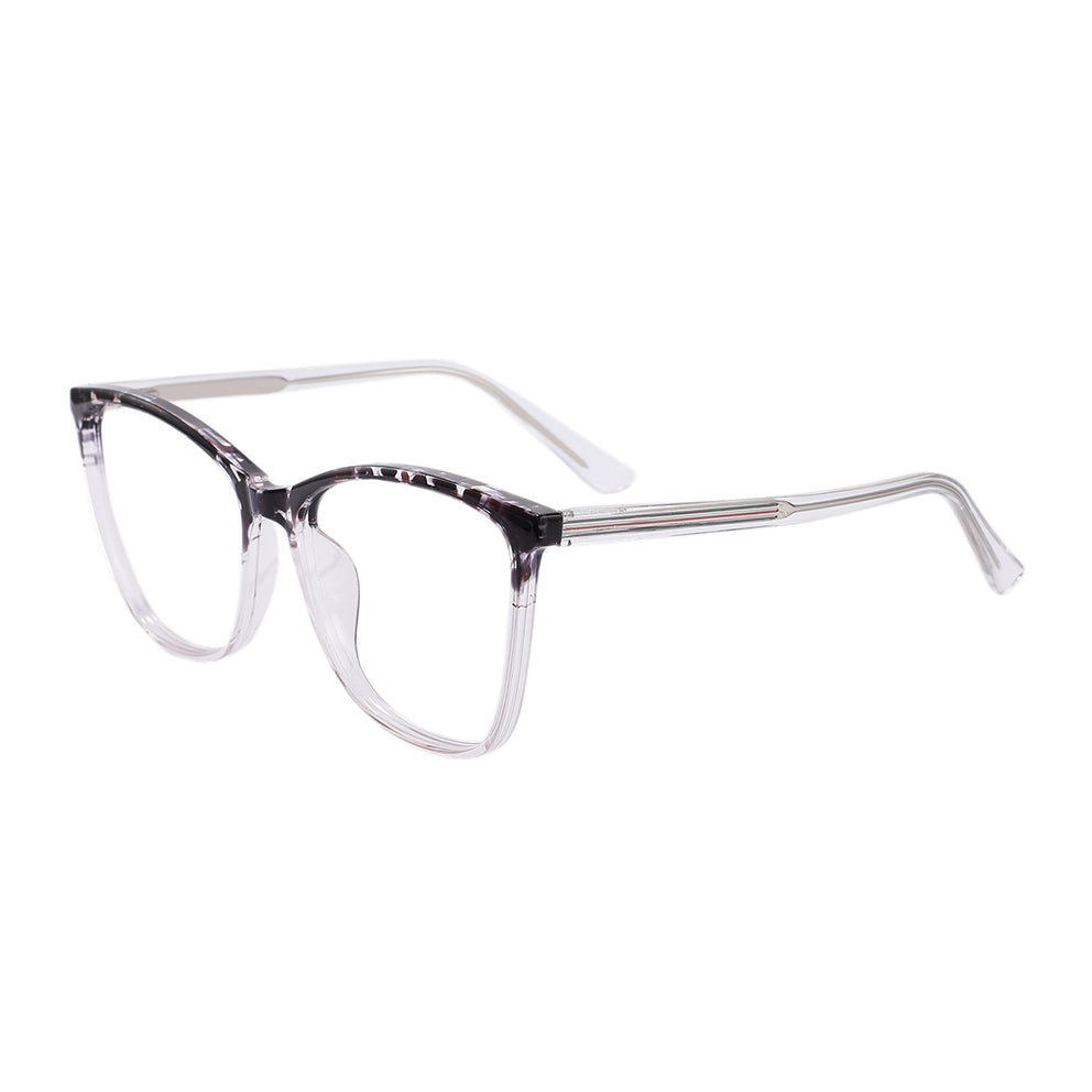 Harary Eyeglasses in Black Tortoise & Clear