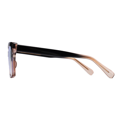 Torah Eyeglasses in Black & Champagne