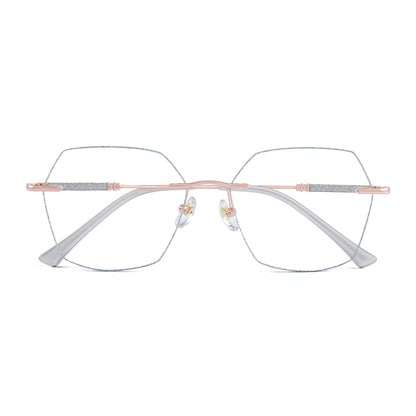 Rey Eyeglasses in Rose Gold & Silver