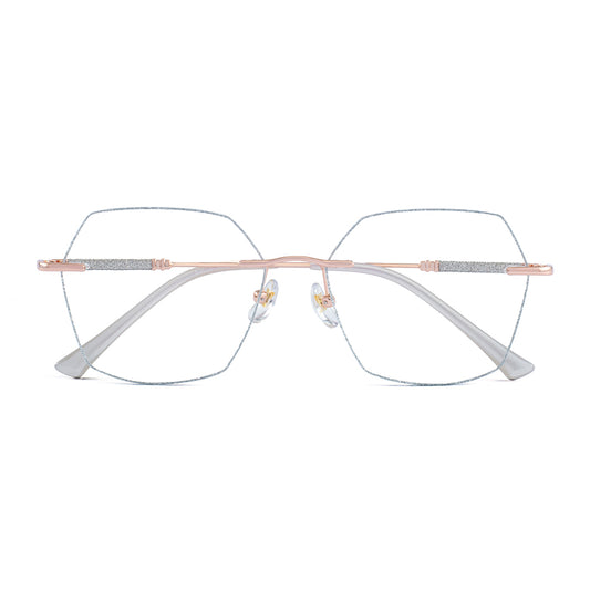 Rey Eyeglasses in Rose Gold & Silver