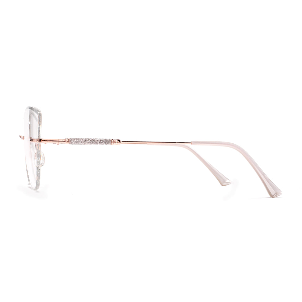 Glamour Eyeglasses in Rose Gold & Silver