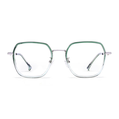 Viva Eyeglasses in Green & Clear