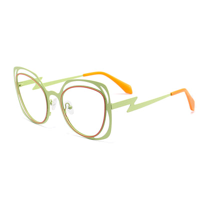 Shayla Eyeglasses in Green & Red