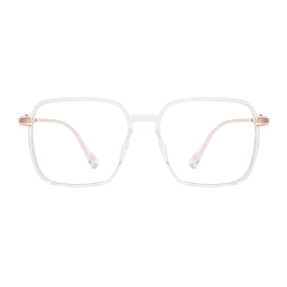 Melina Eyeglasses in Clear & Rose Gold