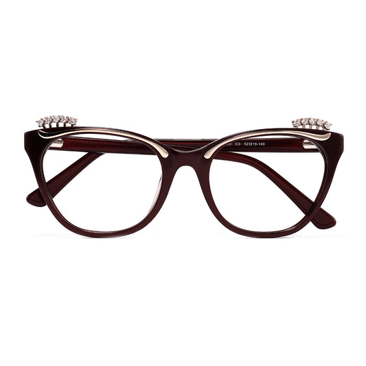 Joleen Eyeglasses in Burgundy