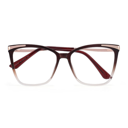 Sine Eyeglasses in Brown & Champagne