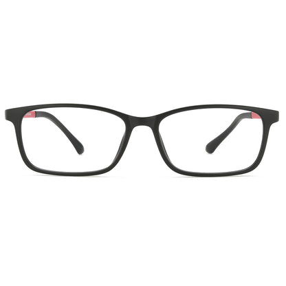 Avery Eyeglasses in Black & Red