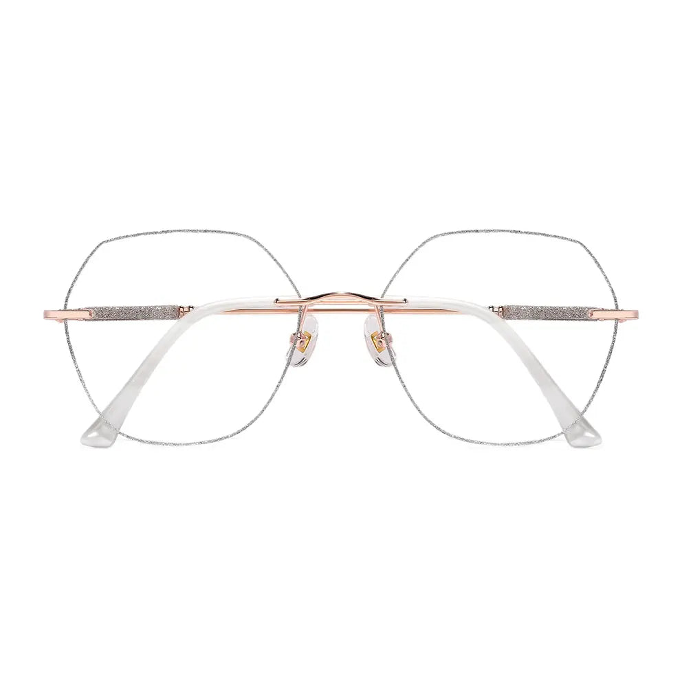 Gem Eyeglasses in Rose Gold & Silver