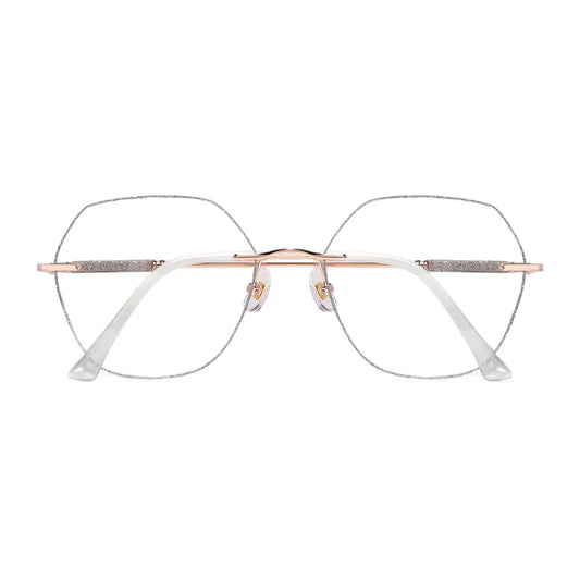 Gem Eyeglasses in Rose Gold & Silver