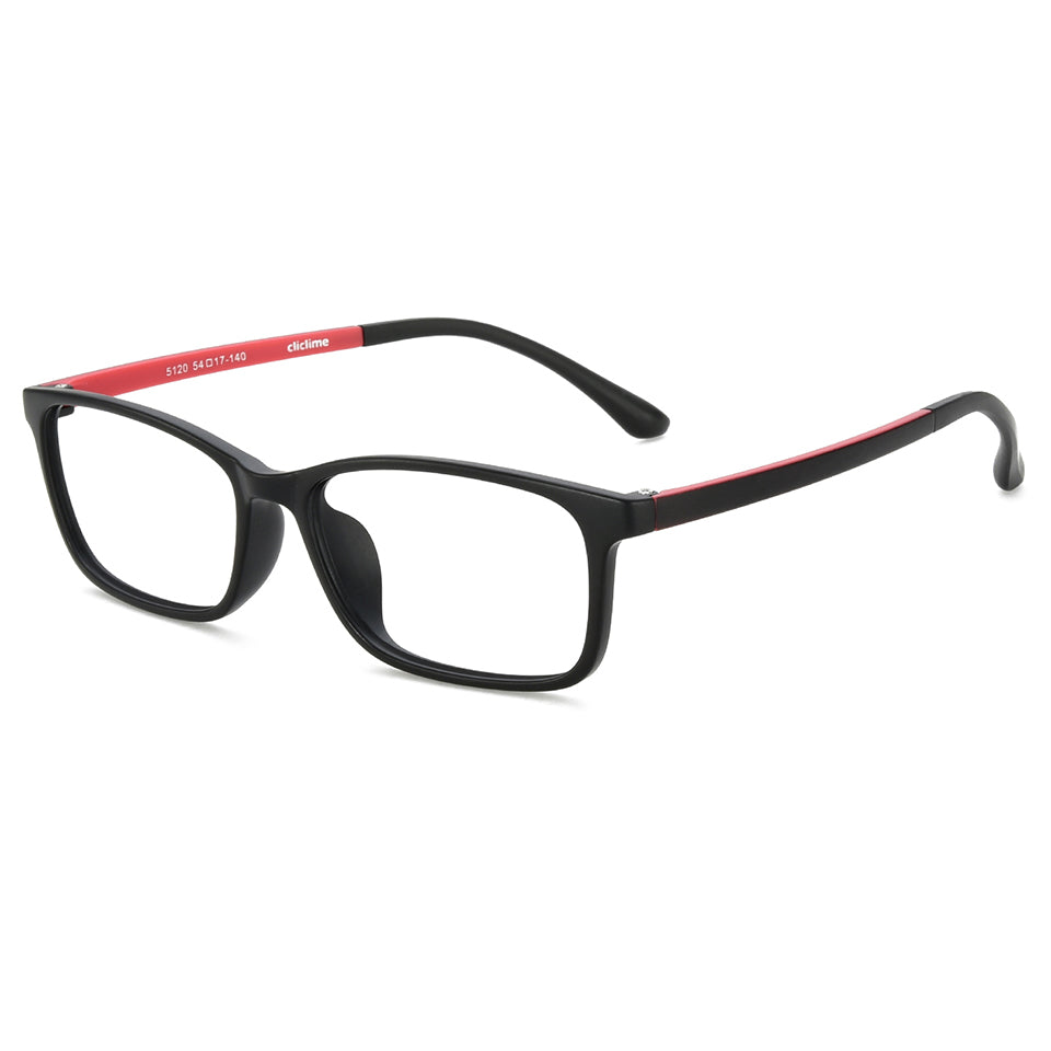 Avery Eyeglasses in Black & Red